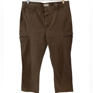 CARGO MEN JEANS ROUNDTREE & YORKE 38x30 COLOR BROWN